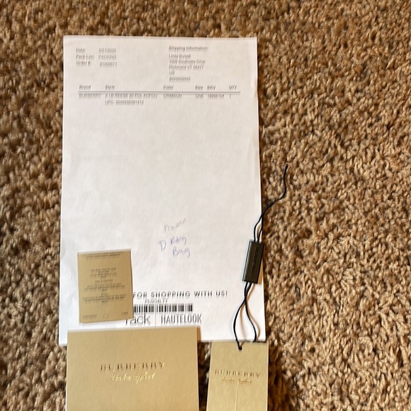 Burberry D Ring Crossbody and matching D Ring wallet Crimson - Picture 11 of 12